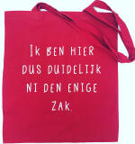 Shopper tas met lange hengsels – sterk katoen, geborduurd